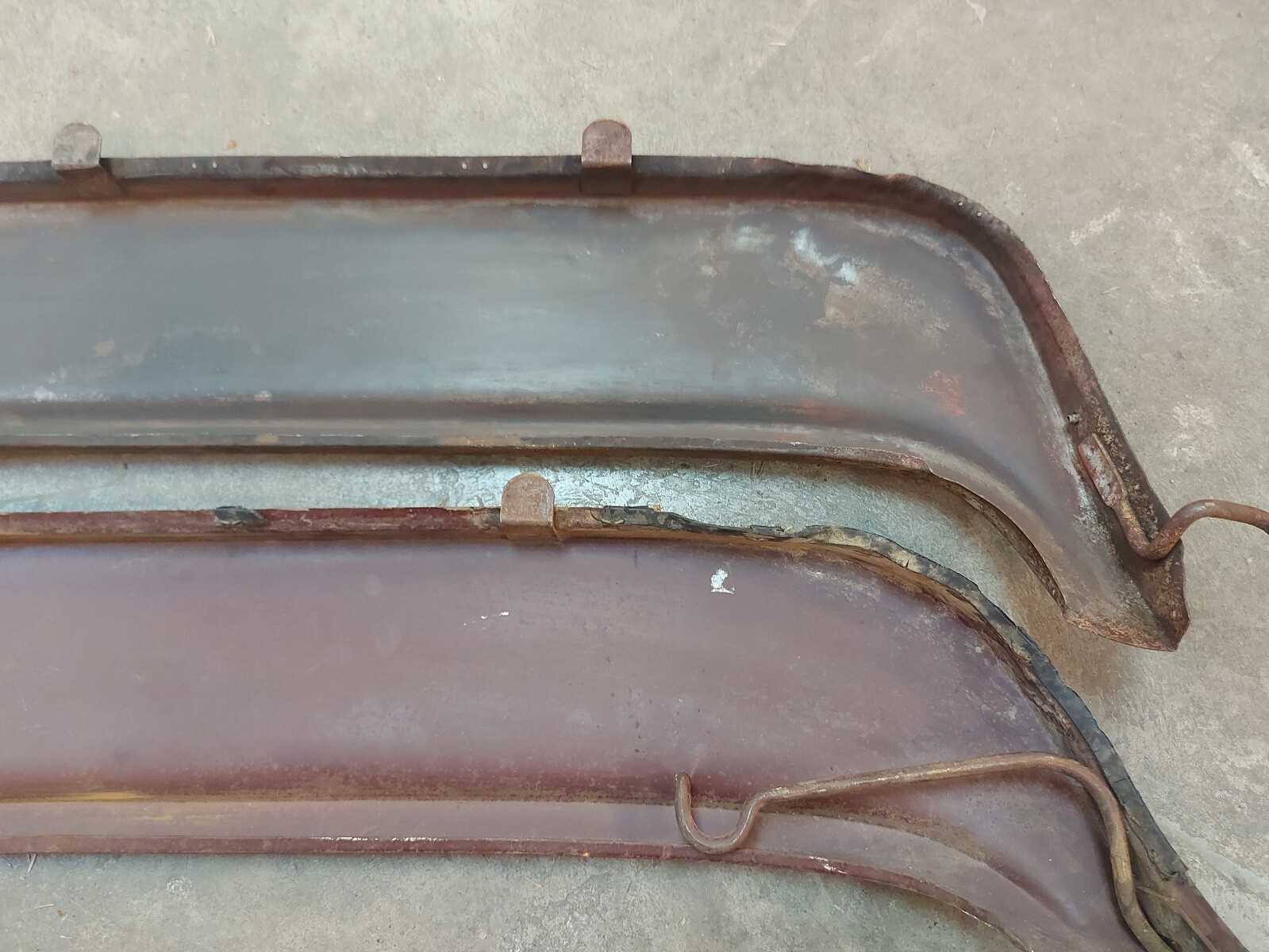 1955 1956 Ford Fender Skirts Original 55 56 Ford Steel Flush Mount Used