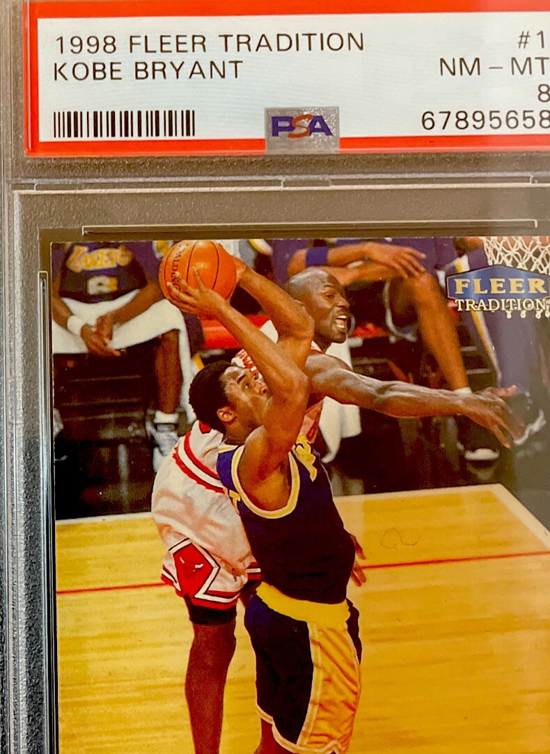1998 Fleer Tradition Kobe Bryant Michael Jordan #1 PSA 8 MINT 