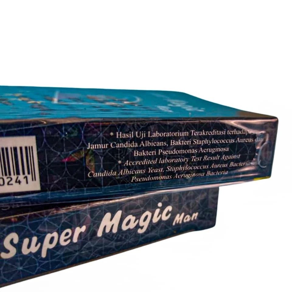 Tejido húmedo antiséptico Super Magic Man retardo prolongado eyaculación sexual 3 cajas Foto 4 de 4