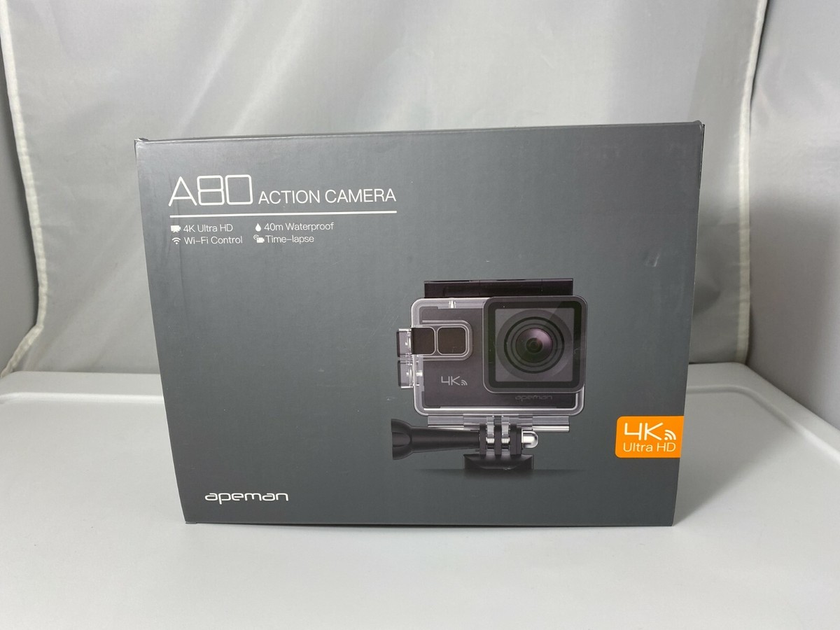 Apeman A80 Action Camera 4K Ultra HD Wi-Fi Control 40m Waterproof