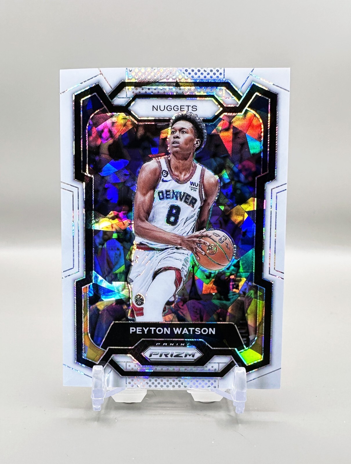 Peyton Watson 2023 Prizm #247 White Ice /35 Price Guide - Sports 