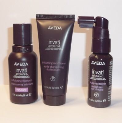 Aveda  Invati Advanced Haarpflege Set  Sha. 50ml Con. 40ml  Revitalizer 30ml
