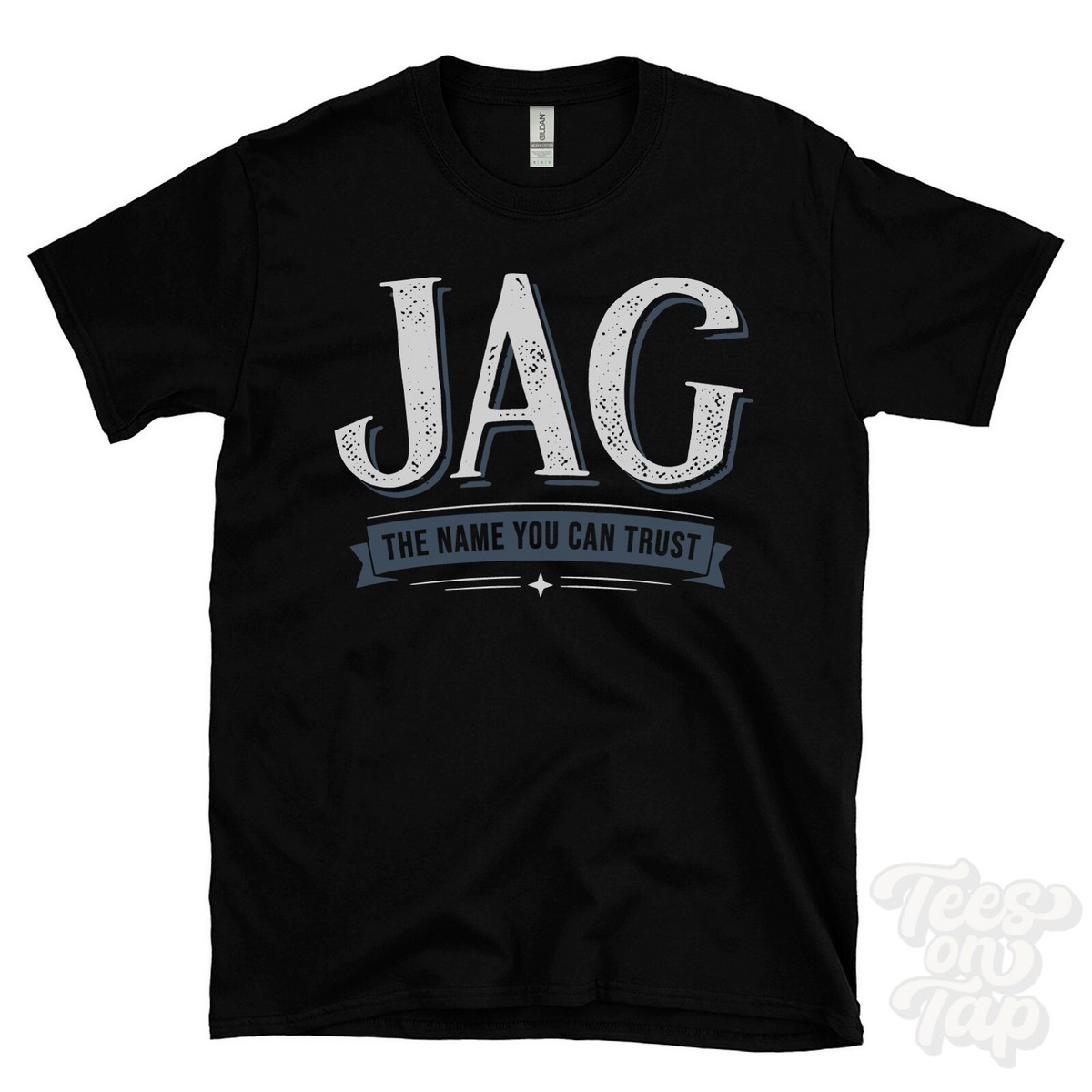 Jag Basic Tee Black JAG THE NAME YOU CAN TRUST T-SHIRT Mens Womens