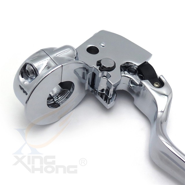 Chrome Clutch Lever w/ Mount Bracket For Harley Softail 9614 Heritage