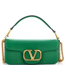 Valentino Garavani Vlogo Loco Flap Shoulder Bag Leather Medium