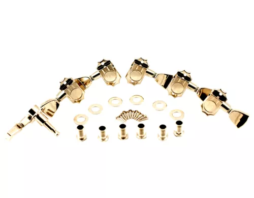 Kluson Revolution Tuners - 3x3 Metal keystone button - Nickel KRG-3-N