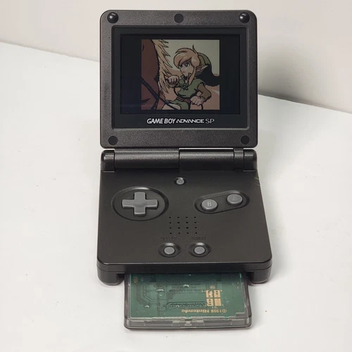 Nintendo Game Boy Advance SP Handheld Console - Onyx Black - Charger Included