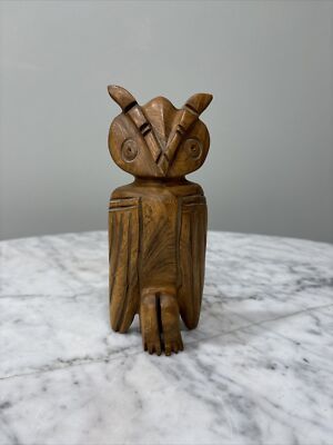 Owl Carving 7 tall X 3 wide X1.5  Thick