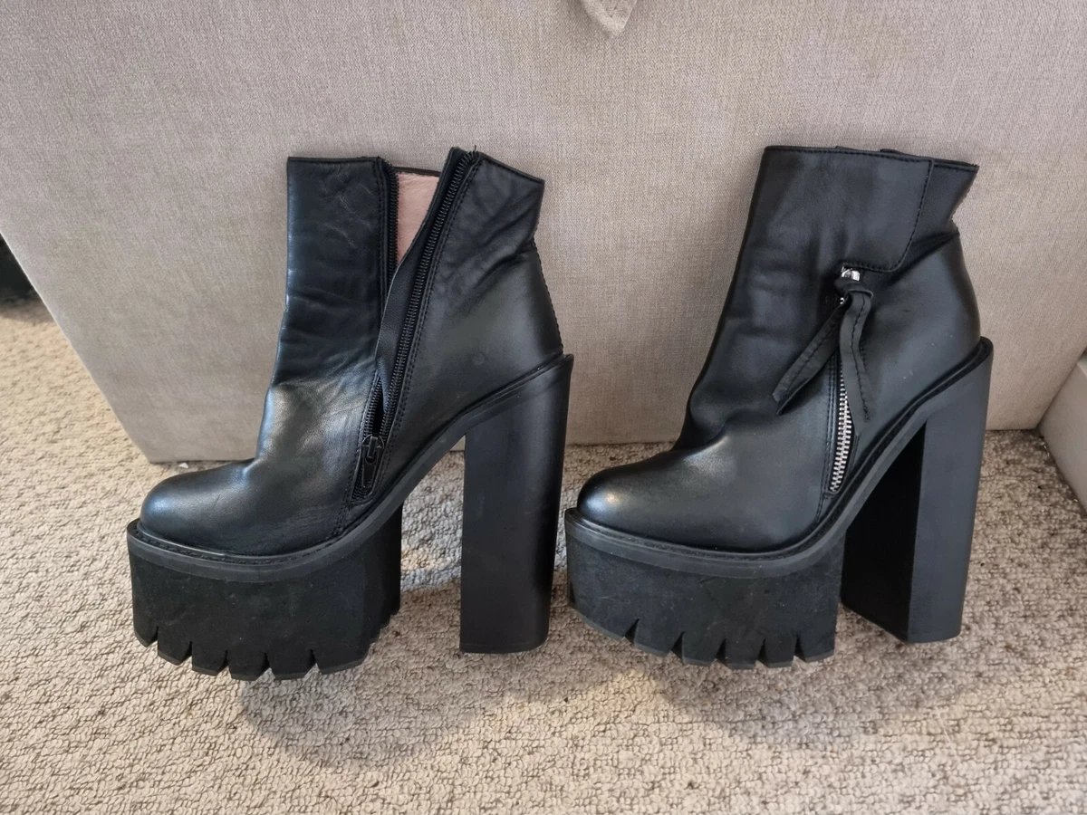 Platform boots shop ebay