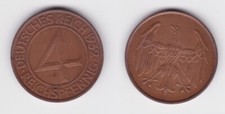 4 Pfennig Kupfer M&uuml;nze Deutsches Reich 1932 A vz (132527)