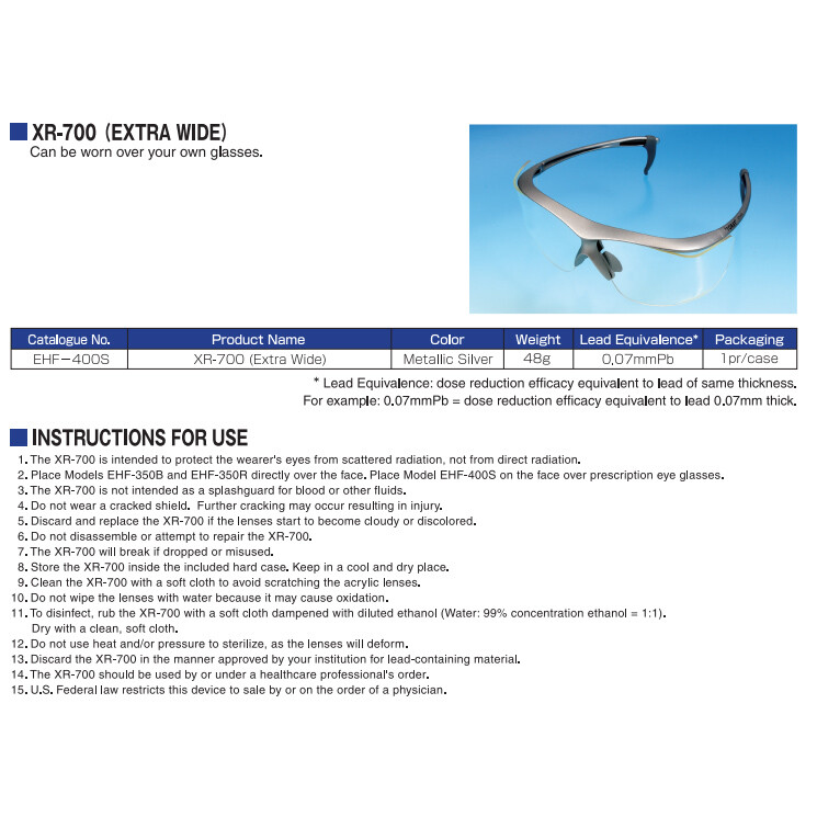 Toray XR-700 Extra Wide X-Ray Radiation Protective 0.07mmPb Lead