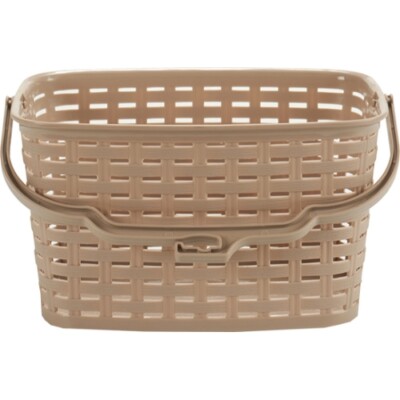 BigBuy Home ablagekorb 4,5 Liter 12,8 x 23,5 x 15,5 cm beige