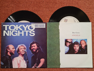 Bee Gees 7'' Singles Tokyo Nights / Angela  1988/1989
