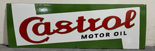 Vintage Castrol Motor Oil Porcelain Enamel Sign.