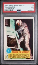 1963 Topps Astronauts #9 Wally Schirra Training 3-D BACK PSA 7 NEWLY-GRADED!