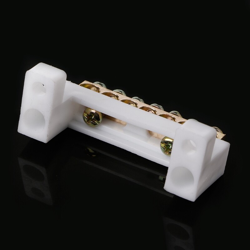 7 Positions Electric Cable Connector Screw Barrier Terminal Strip Block