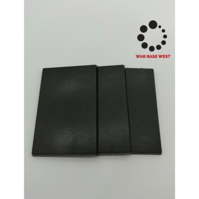 Lot Of 3 50mm x 75mm Rectangle Bases Used For Warhammer Fantasy Bloodcrushers 