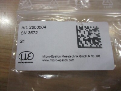 Micro Epsilon Sensor 2600004 S1 Series 3010