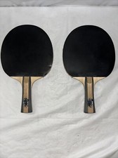 2 Stiga Apex WRB Ping Pong Table Tennis Paddles Foam Black