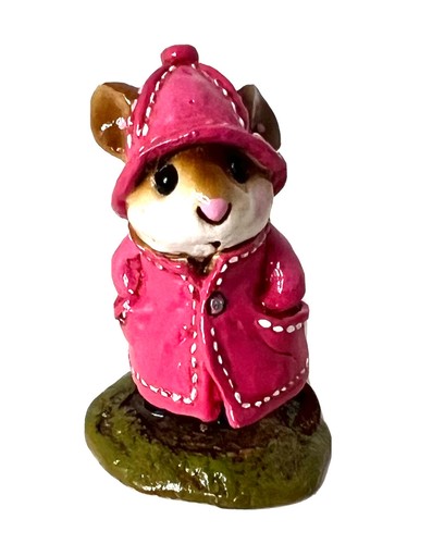 WEE FOREST FOLK April Showers M180 Pink Raincoat Black Boots A Petersen NIB