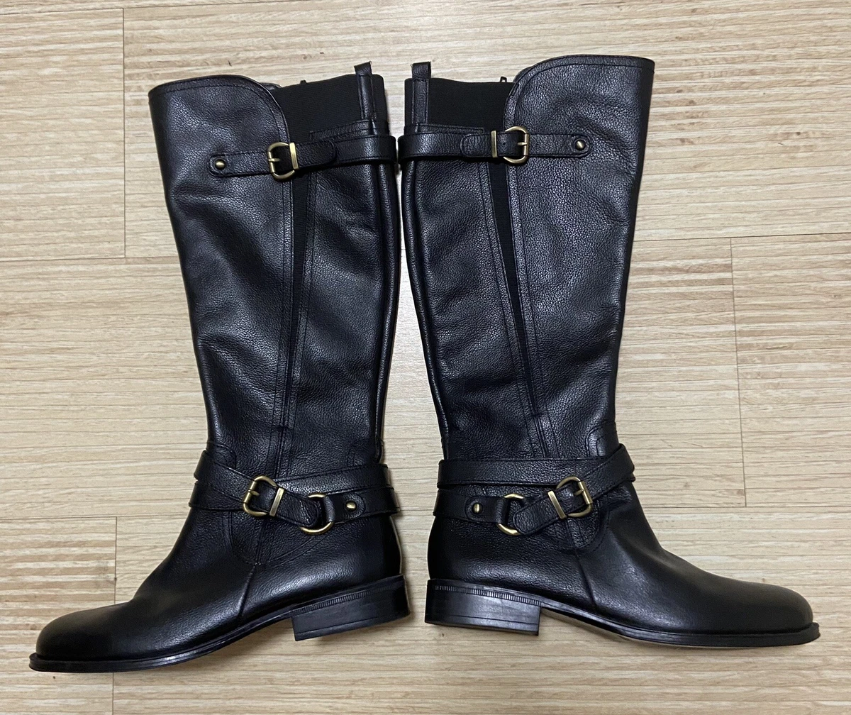 Naturalizer black store leather boots