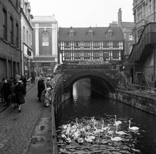 The High Bridge In Lincoln England 1953 Old Photo The High Bridge In Lincoln England 1953 Old Photo
