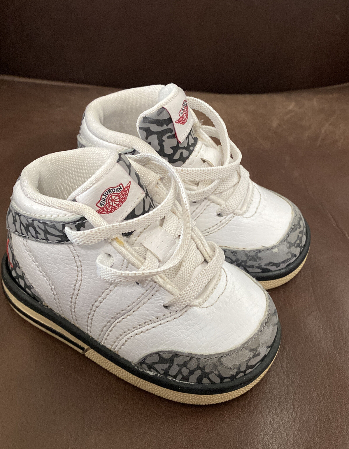 Nike Air Jordan Retro 3 Toddler Shoes Cement 365563-161 Size 4C Rare-image