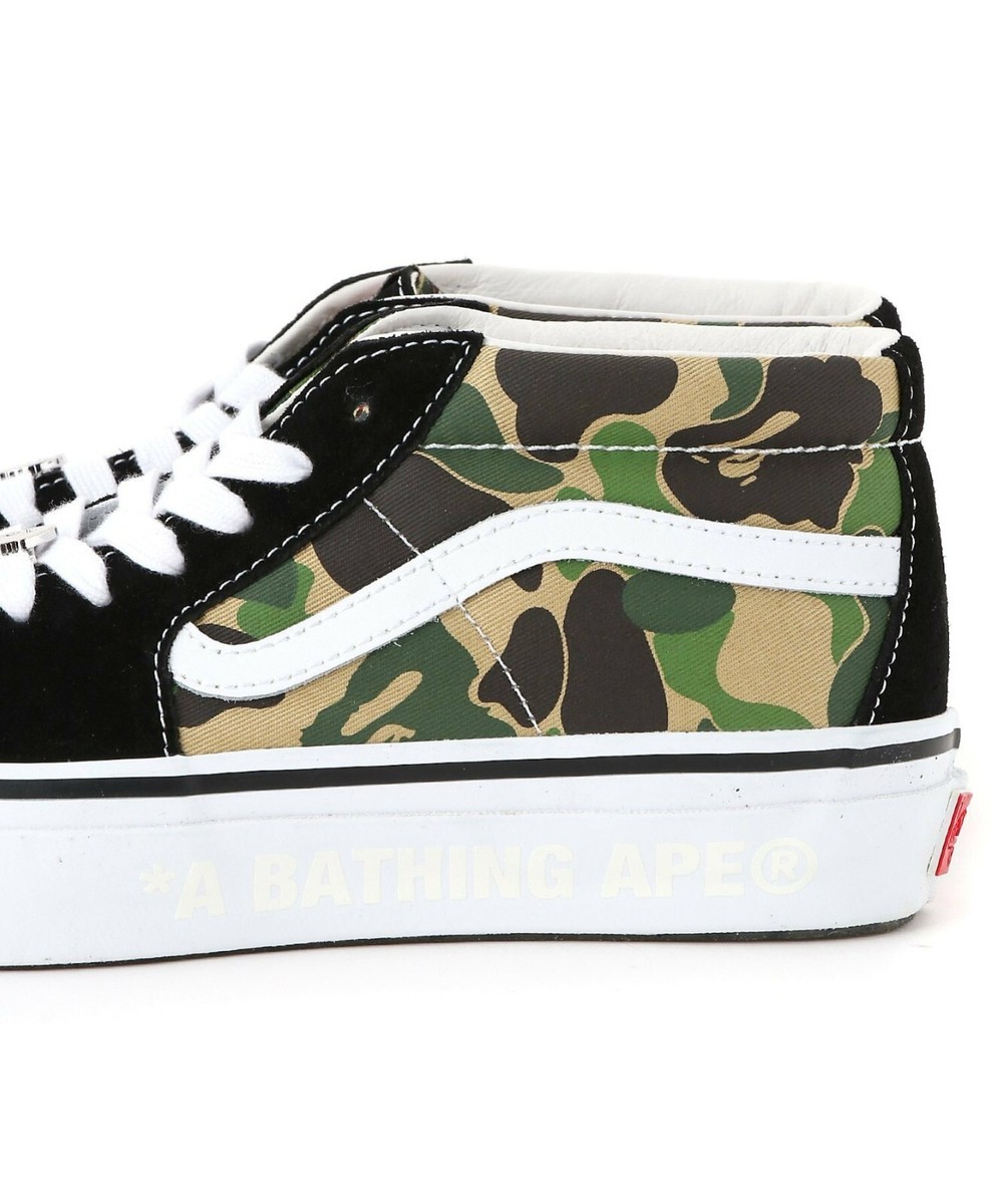A Bathing Ape BAPE x Vans Sk8-Mid Reissue 83 Green 1K73-191-921