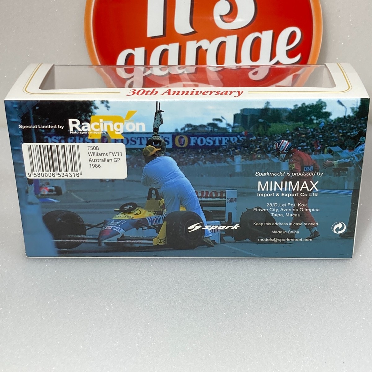 Spark 1/43 Williams FW11 Winner Australian GP 1986 N.Mansell Spark 1/43 Williams FW11 Winner Australian GP 1986 N.Mansell