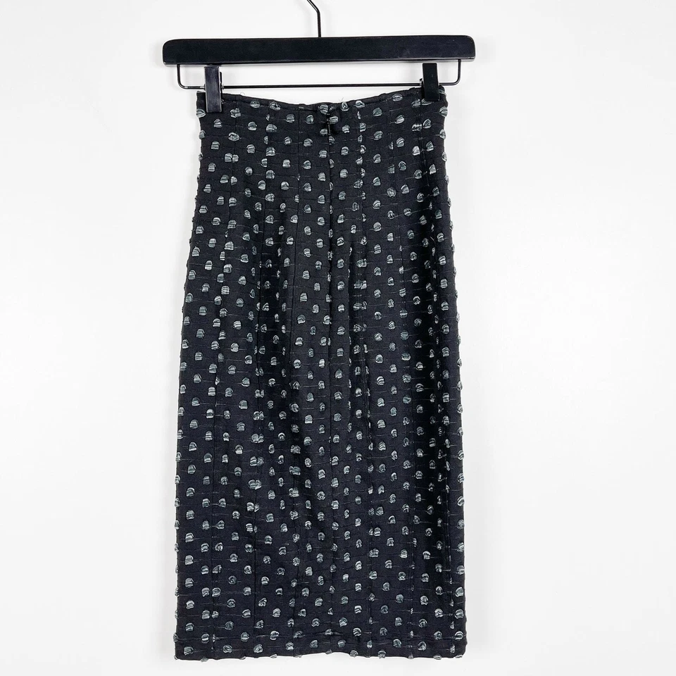 Falda lápiz elástica Opening Ceremony para mujer XS cintura alta negra azul Foto 3 de 4