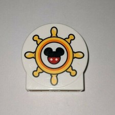 Lego Duplo White 1x3x2 Round Top Mickey Mouse Ship Steering Wheel Piece Part Htf