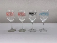 Taste of Pennsylvania Wine Glasses Set of 4 Stemmed Wine Goblets Glass