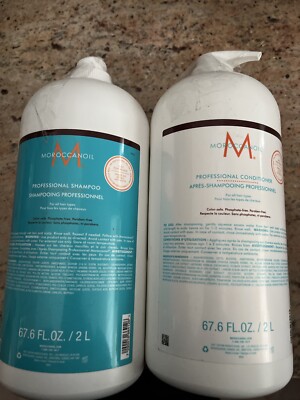 MOROCCANOIL PROFESSIONAL SHAMPOO & CONDITIONER XL DUO 67.6 OZ EA. WITH PUMPS