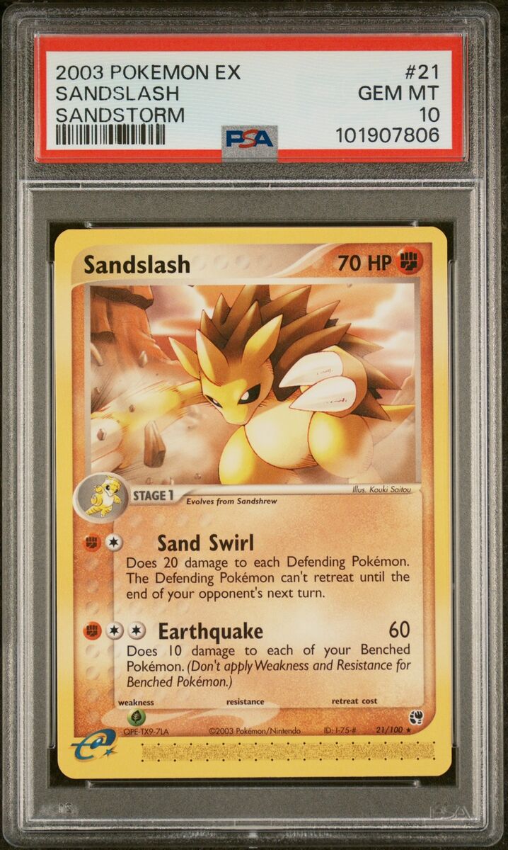 2003 POKEMON EX SANDSTORM #21 SANDSLASH PSA 10 | eBay 2003 POKEMON EX SANDSTORM #21 SANDSLASH PSA 10 | eBay