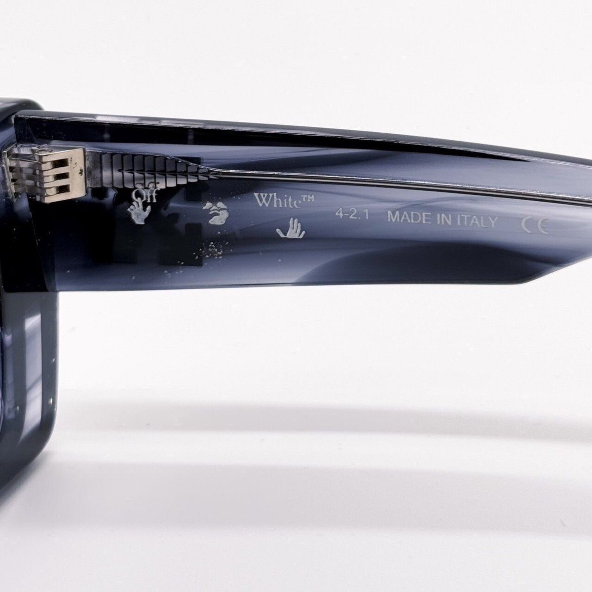 NEW OFF-WHITE ACCRA 14945 NAVY MARBLE SUNGLASSES CAT EYE  display picture 1