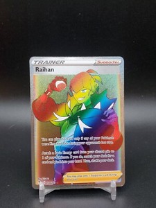 Raihan 224/203 Evolving Skies Rainbow Secret Rare Trainer NM Pokemon Card
