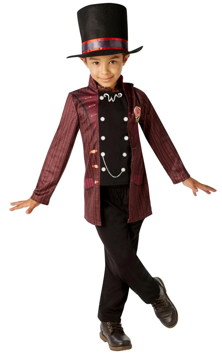 Child Licensed WILLY WONKA Fancy Dress Costume Roald Dahl Day TV Film  School Day