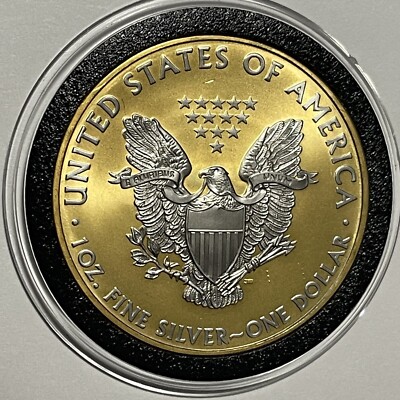 2010 ASE 24k Gold Gilded American Eagle Coin 1 Troy Oz .999 Fine