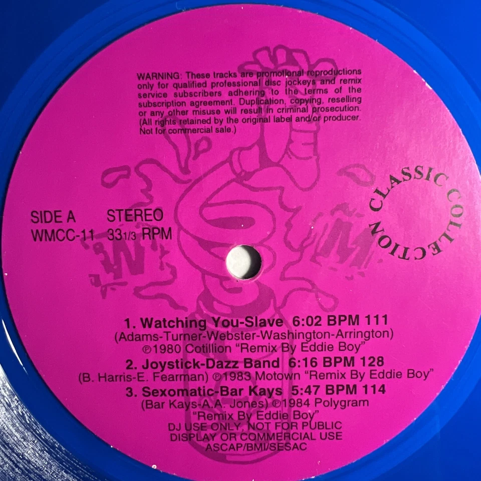 Wicked Mix - Eddie Boy • Hitman • Marvin Gaye Hip Hop Rap Soul House BLUE VINYL - Image 3 of 4