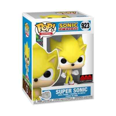 Funko Pop! Sonic the Hedgehog Super Sonic Vinyl Figure #923  AAA Anime Exclusive