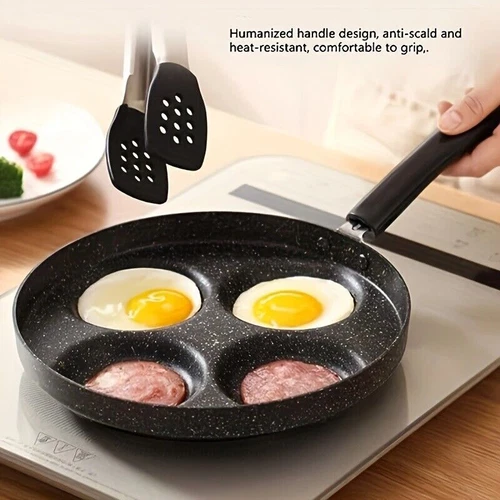 Egg Pan Omelette Pan, 4-Cup Nonstick Granite Omelette Skillet - Pancake Pan - Picture 7 of 10