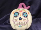 DAY of the DEAD ceramic PUMPKIN skull face DIO de Los MUERTOS excellent!! — photo 5