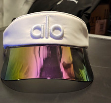 Alo Womens Adjustable White  w/ Iridescent Mu...