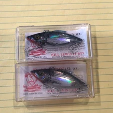 2 NEW Vintage BILL LEWIS LURES 3/4oz RAT-L-TRAP Lipless CRANKBAITS , RTL1