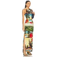 ALICE + OLIVIA Pania Print Sleeveless Maxi Dress