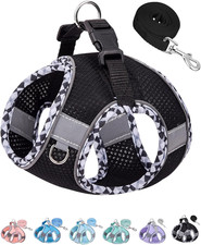 S Dog Harness for S-M Dogs No Pull,Puppy Harness  Leash Set,Step in Dog Harness