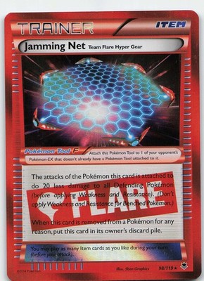 Jamming Net 98/119 Holo Rare Holo XY - Phantom Forces LP Pokémon