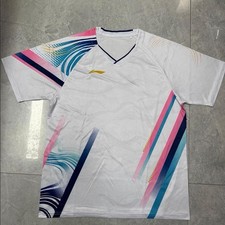 Li Ning Table Tennis Badminton T-shirt Men's Sports Short Sleeve Tee Top 122201