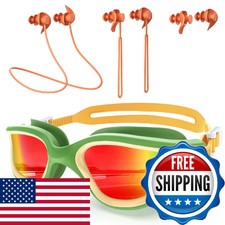 ZIONOR G1 Lite Polarized Swimming Goggles with 3 Pairs Earplugs, Anti-Fog UV Pro
