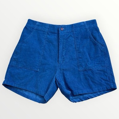 Vintage Towncraft Corduroy Shorts   Cobalt Blue Surfer Skater Style Size 40